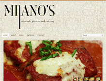 Tablet Screenshot of milanosonline.com